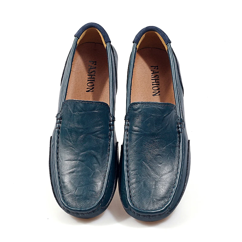 Top brand High quality genuine leather casual men shoes cow suede comfortable loafers soft breathable flats warm | Обувь
