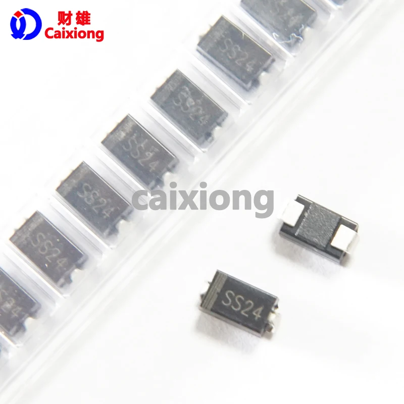 100pcs SMD диод Шоттки SS24 2A 40V SMA SR240 DO 214AC|Запасные части| |