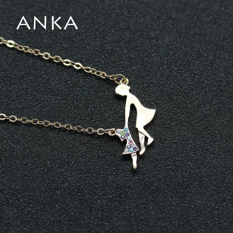 Счастливая мама и дочь ожерелье со стразами ювелирные изделия новые модные