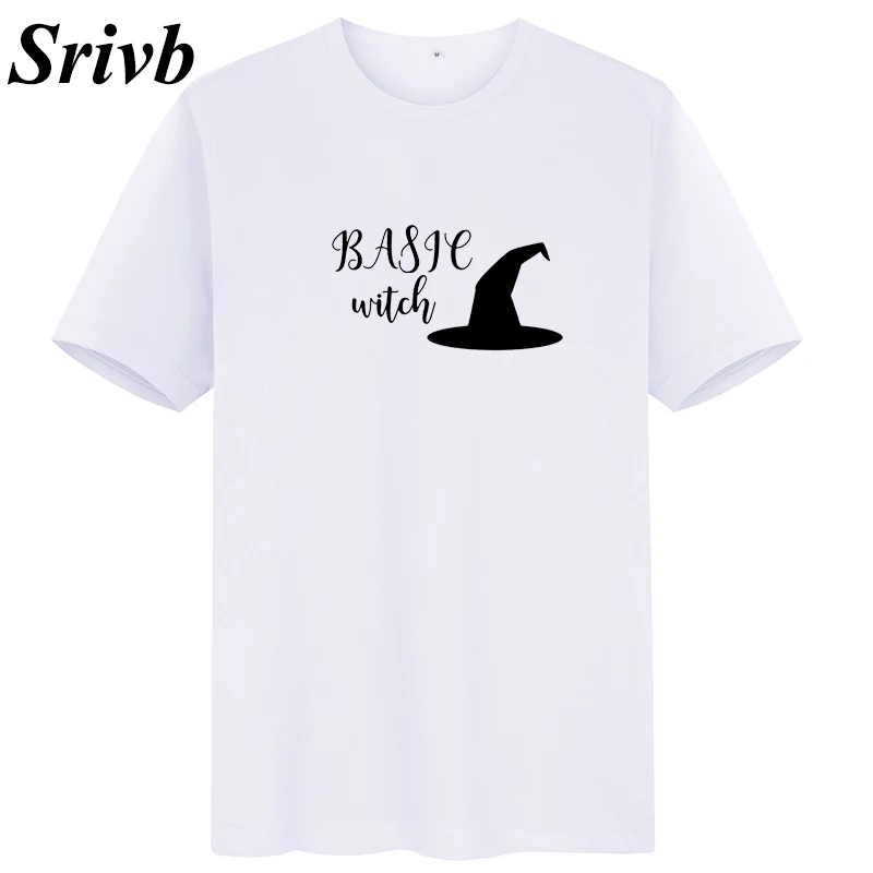 Женская футболка с коротким рукавом Srivb Basge графическим принтом ведьмы Tumblr лето