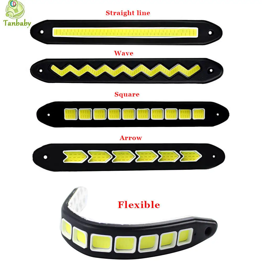 Дневные ходовые огни COB дневные с белой головкой внешний стоп-светильник заднего