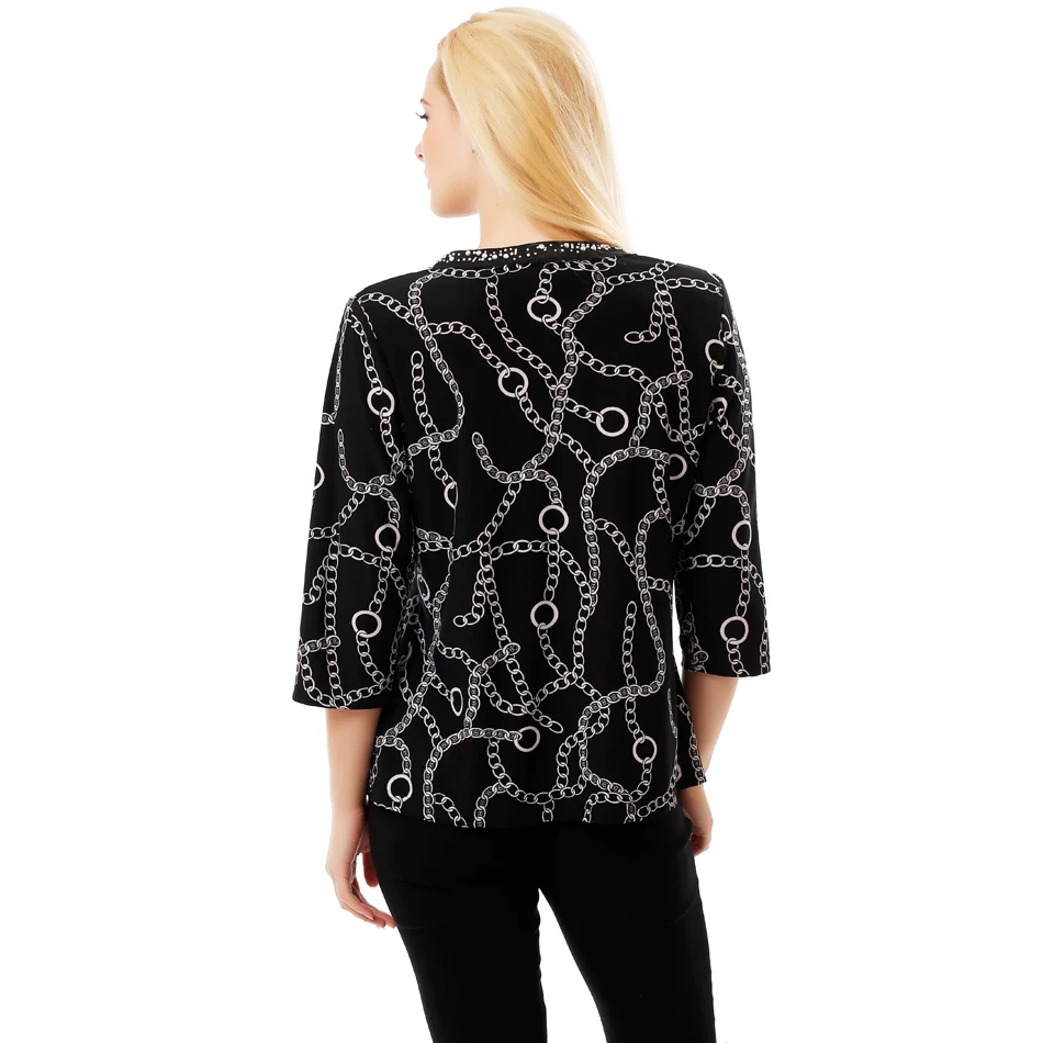 2016 Осень-Весна Топы Женщин Майка Повседневная печать шею Горный Хрусталь