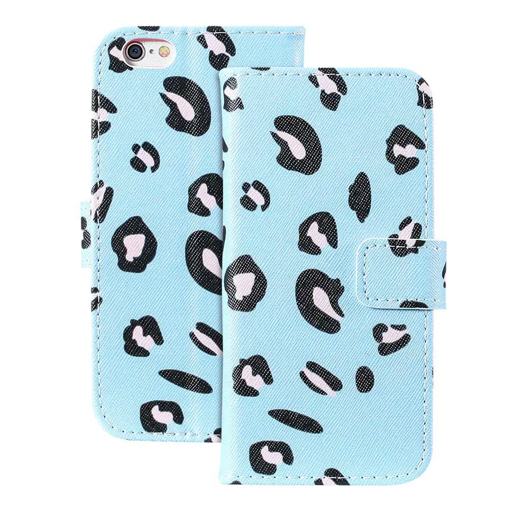 KISSCASE леопардовый рисунок чехол для samsung S10 плюс S8 S9 S7 край A7 A8 A6 A9 A3 A5 Note8 9 кожа флип Бумажник Обложка