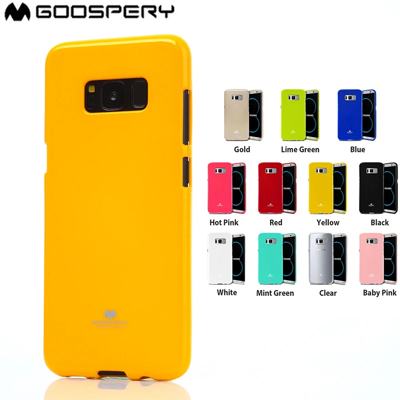 GOOSPERY Pearl Jelly Slim TPU Bumper Case Cover For Samsung Galaxy A8 2018 PLUS S9 | Мобильные телефоны и аксессуары