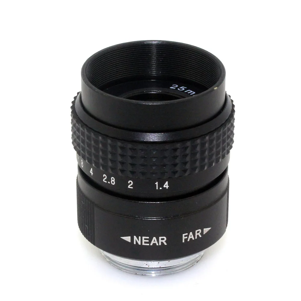 Черный объектив 25 мм f/1 4 C Mount CCTV f1.4 для NiKON 1 J1 J2 J3 V1 аксессуары камеры|lens cctv|lens shadelens