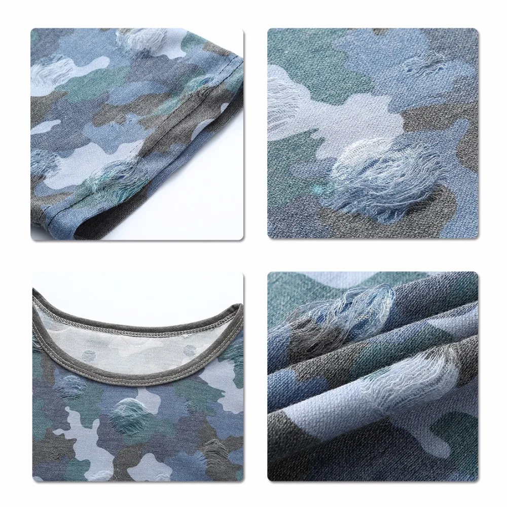 Cloudstyle 2018 Camouflag футболка модный бренд мужской камуфляж футболки Shortsleeve Patchworked