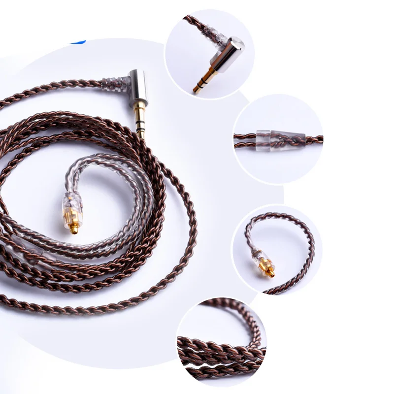 FDBRO DIY 3,5 мм кабель для наушников 0,78 мм 2Pin провод для 1964 W4R UM3X ES3 ES5 кабель для наушников MMCX/2PIN/IE80/IM/A2DC Кабо