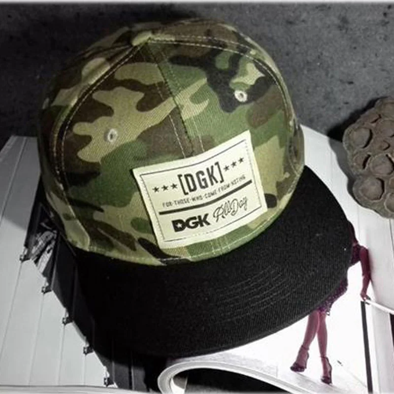 Мужские камуфляжные бейсболки DGK повседневные в стиле хип хоп Snapback шляпы