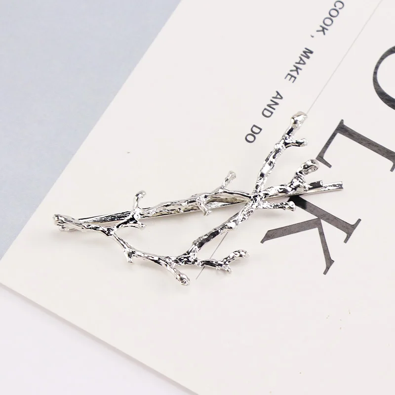 Женские Винтажные заколки для волос Элегантные Заколки из сплава серебристого и