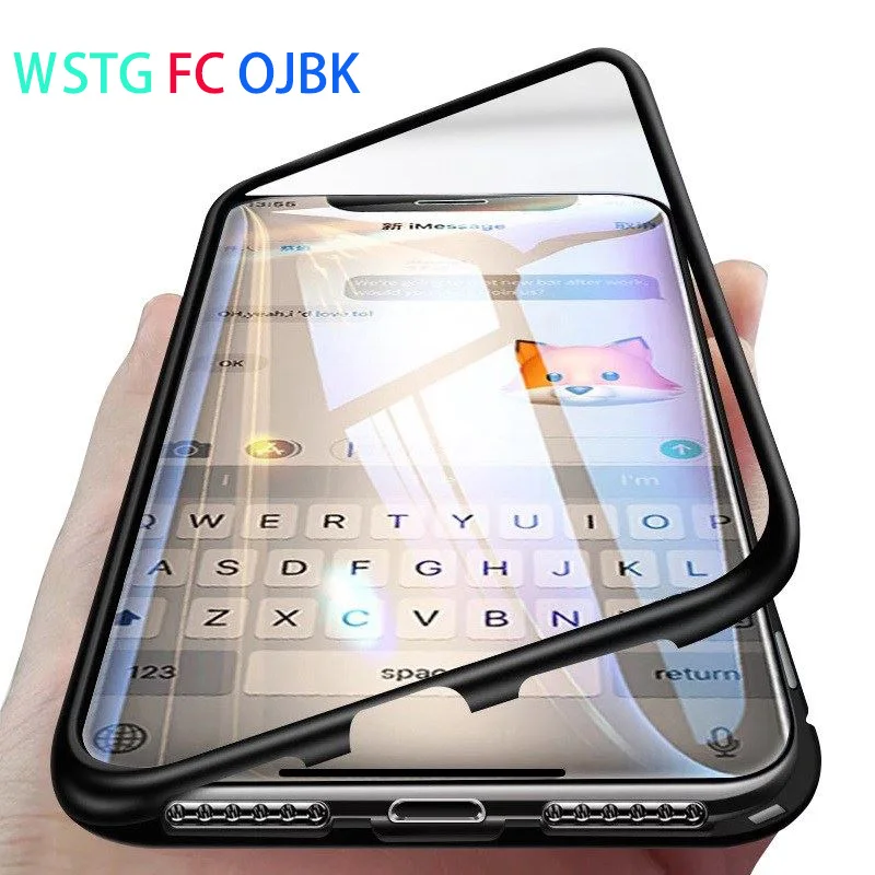 Magnetic Adsorption metal Case For Huawei Honor 8x P30 20 10 Pro lite Nova 3 4 Y6 Y7 Y9 2019 Mate pro magnet Cover |