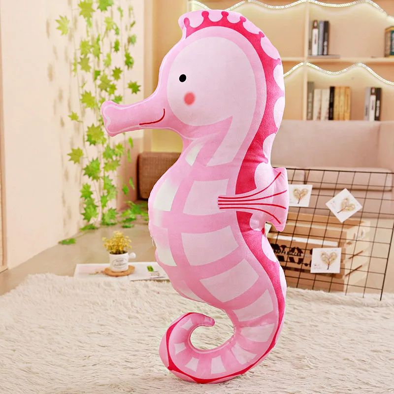 80 см Kawaii мягкая Набивная игрушка Aninmals морская лошадь плюшевая кукла подушка