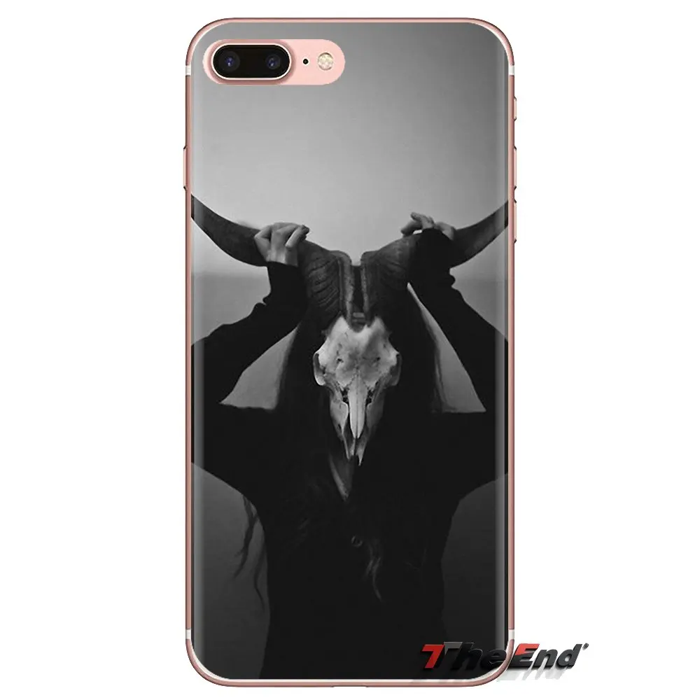Сатанинский череп террор дизайн мягкий прозрачный чехол Чехлы для Huawei Mate Honor 4C 5C 5X