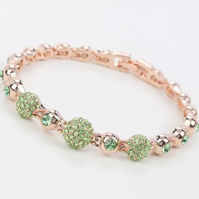 Винтажный панк браслет с круглыми шариками Классический золотой цвет