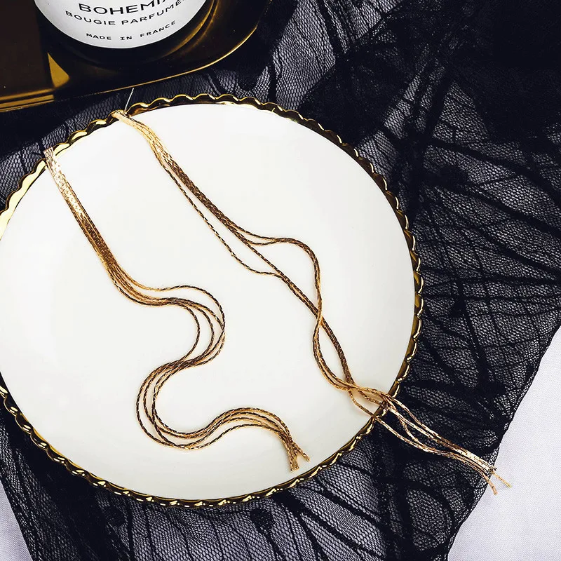 2019 Новое поступление Горячие моды Brincos Bijoux Многослойные медь цепи кисточкой