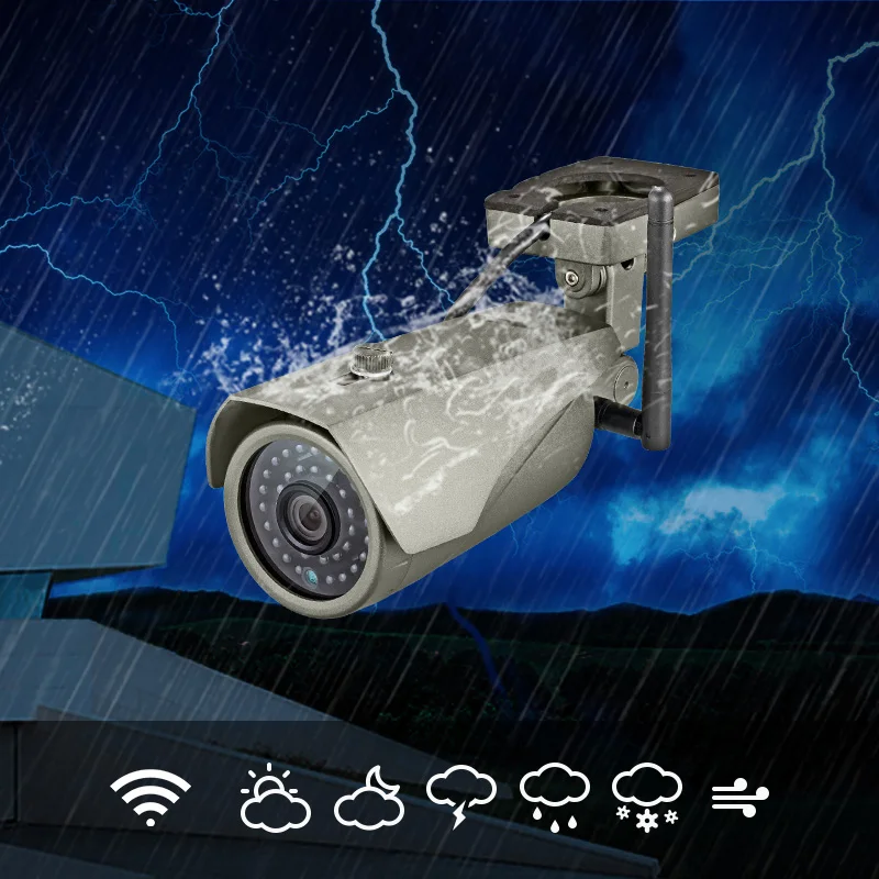 Водонепроницаемая IP камера FUERS с функцией просмотра в реальном времени Wi Fi Full HD