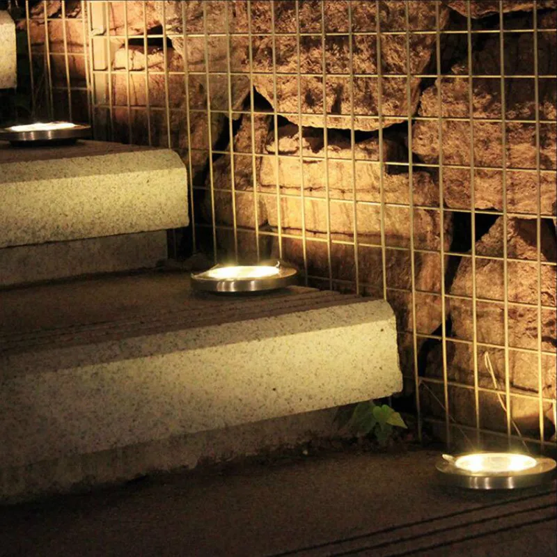 4 светодиодных солнечного света открытый грунт водостойкий Путь Сад ландшафтное