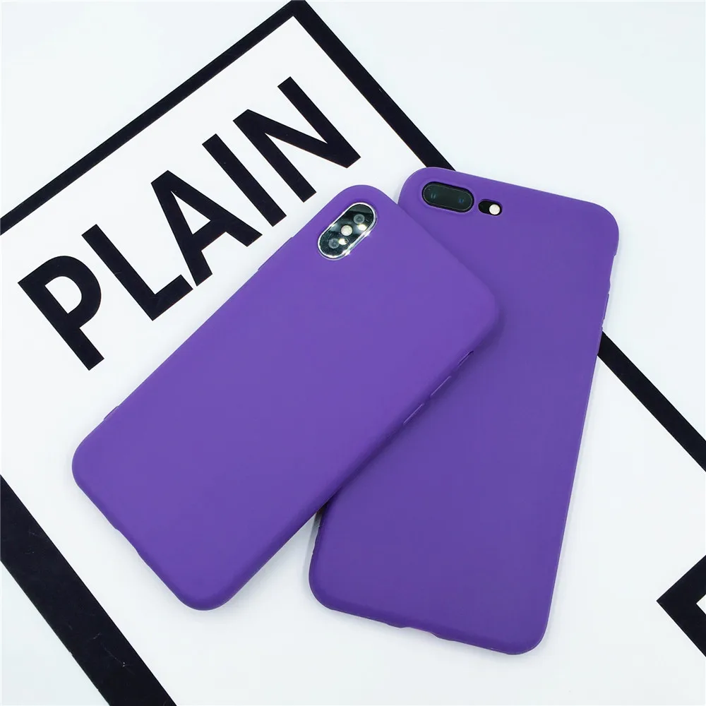 Яркие 360 Чехлы для iPhone 6 6S Plus X из мягкого силикона для iPhone 8 Plus, чехол из ТПУ для iPhone 7 8 Plus, чехлы