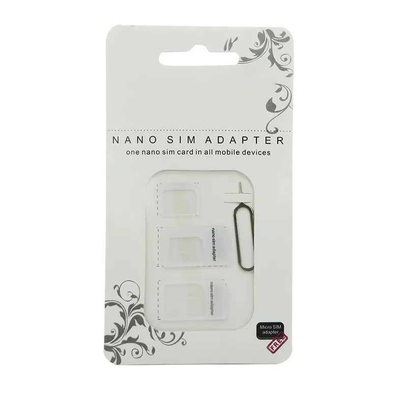 Фото Адаптер Noosy Nano Sim-карты, 100 шт., 4 в 1, адаптер Micro Sim-карт, стандартный адаптер SIM-карты для iPhone 7 №3
