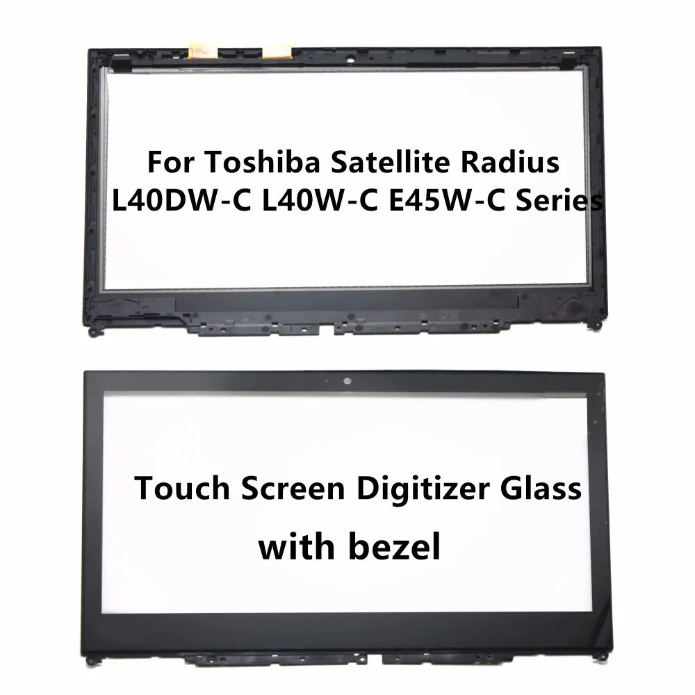 Сенсорный экран дигитайзер стекло с рамкой для ноутбука Toshiba Satellite радиус 14 L40DW C
