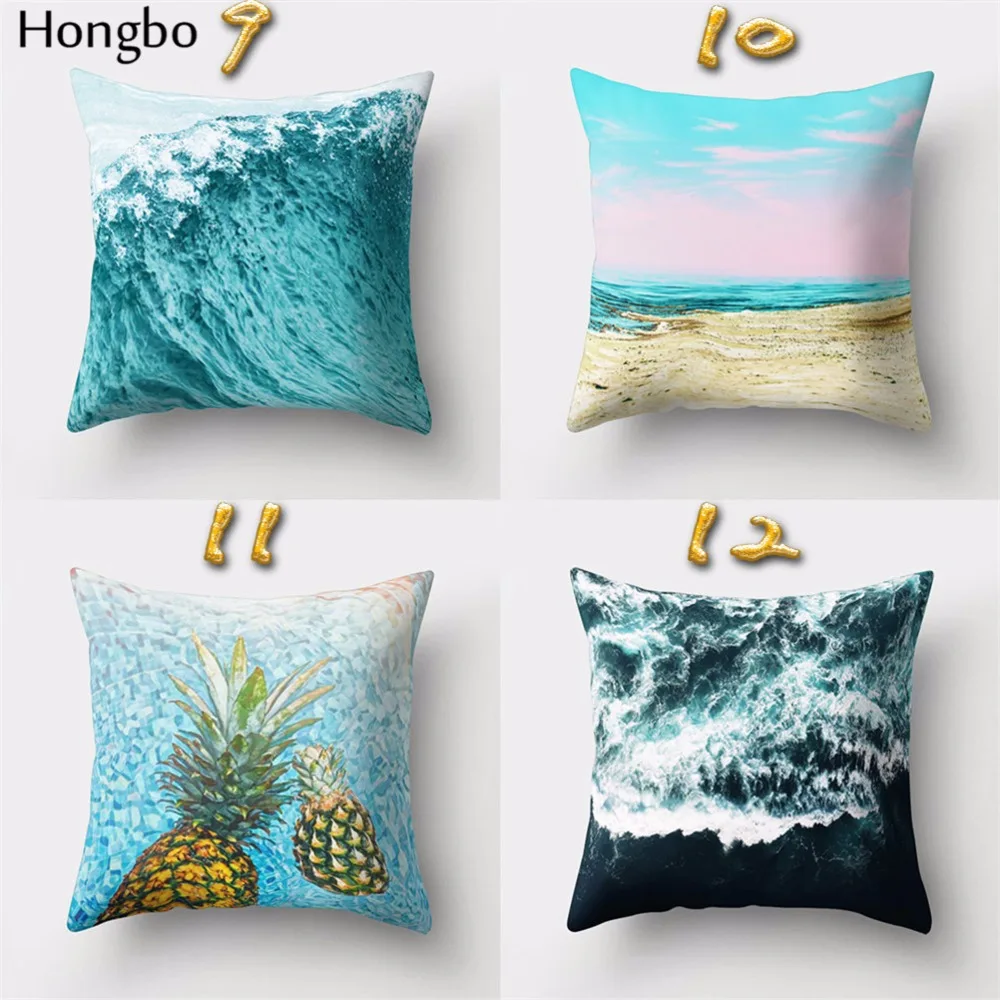 Hongbo 1 шт. морская вода рябь наволочка украшение для дома чехол автомобиля дивана