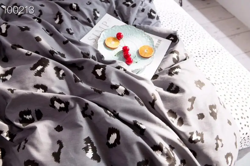 Комплект постельного белья серый комплект роскошный хлопковый в горошек