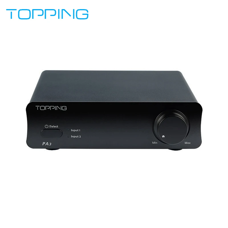 TOPPING PA3 Настольный цифровой усилитель 80 Вт x 2 с 2-канальным входом RCA, обеспечивающим интеллектуальную защиту MCU и вход mem