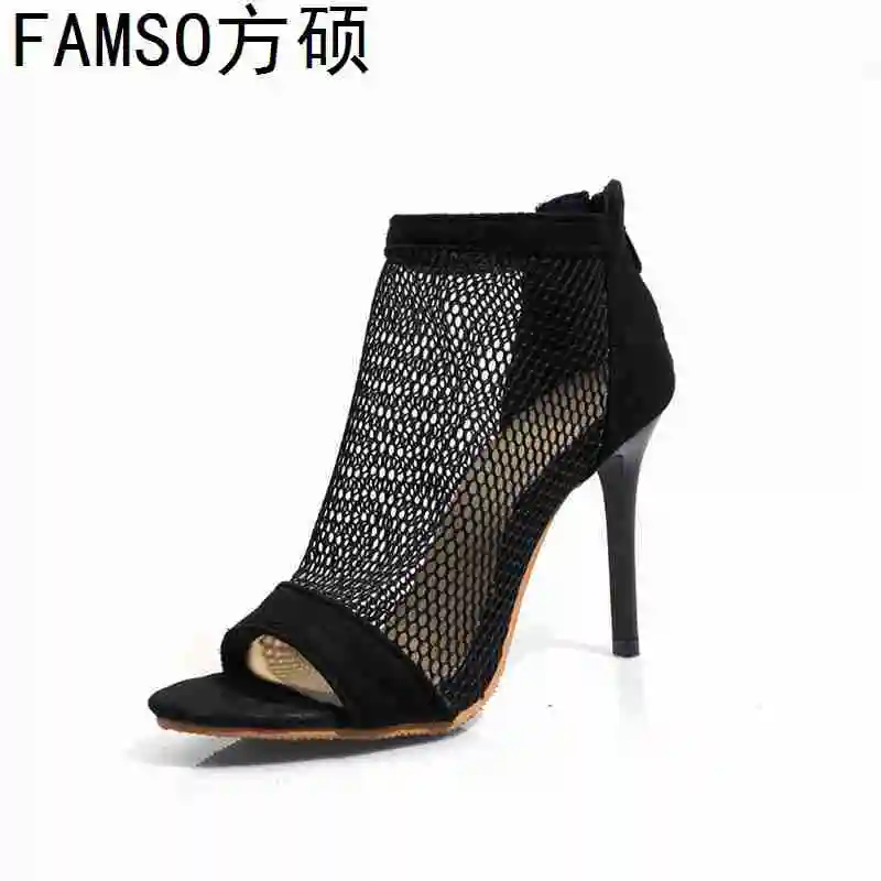 FAMSO/2019 г. новые женские босоножки модные летние туфли-лодочки на платформе с