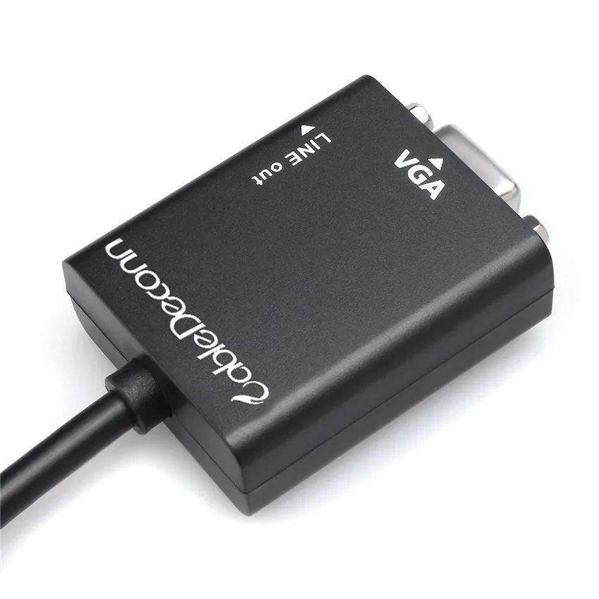 HDMI в VGA конвертер с аудио мини адаптер и микро 3в1 папа женский