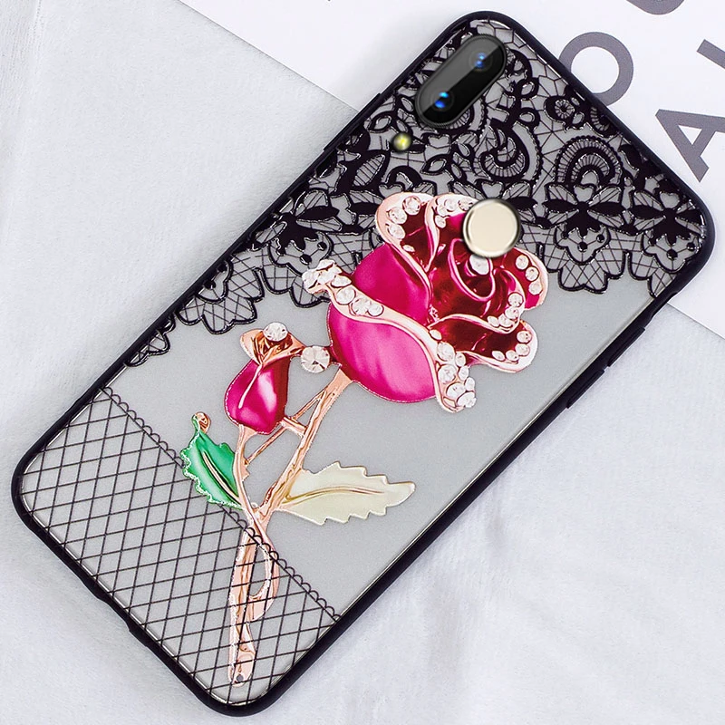 KaiNuEn coque, чехол, чехол, для huawei P20 Pro P 20 lite P20lite, роскошный красивый жесткий чехол для мобильного телефона из поликарбоната, Женский чехол с цветами