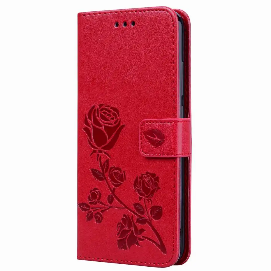 Чехол для Redmi Note 7 из искусственной кожи с откидной крышкой для Xiaomi Redmi Note 7 Pro, чехол с откидной крышкой с 3D рисунком розы для телефона Redmi 7 Note7