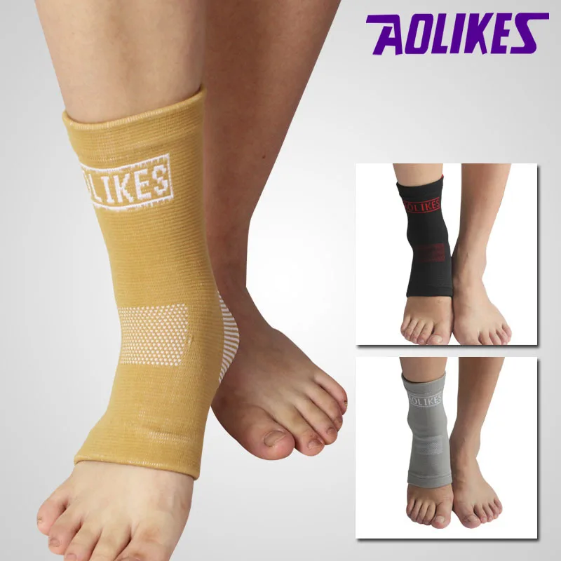 1 пара Эластичный компрессионный аппарат для лодыжки рукав фиксатор бега и
