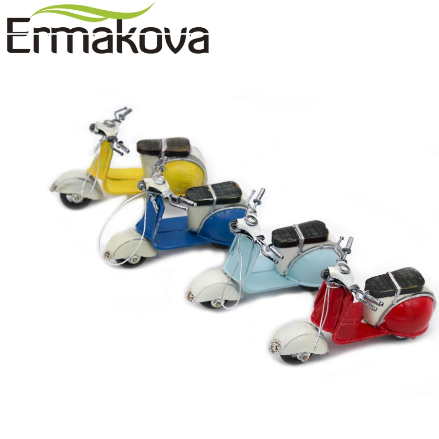 ERMAKOVA Mini Metal Vintage Motorcycle Model Classic Motorbike Figurine Retro Motor Bicycle Ornament Kid Toys Home Desktop Decor | Дом и сад