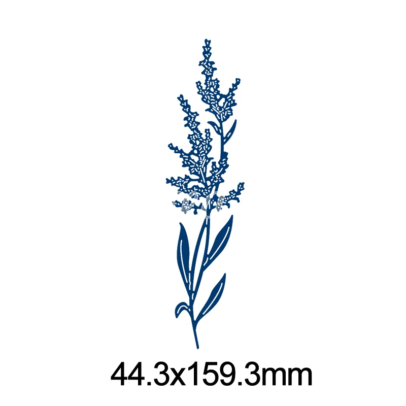 Набор штампов лавандовых цветов для скрапбукинга выбивания бумажных карт