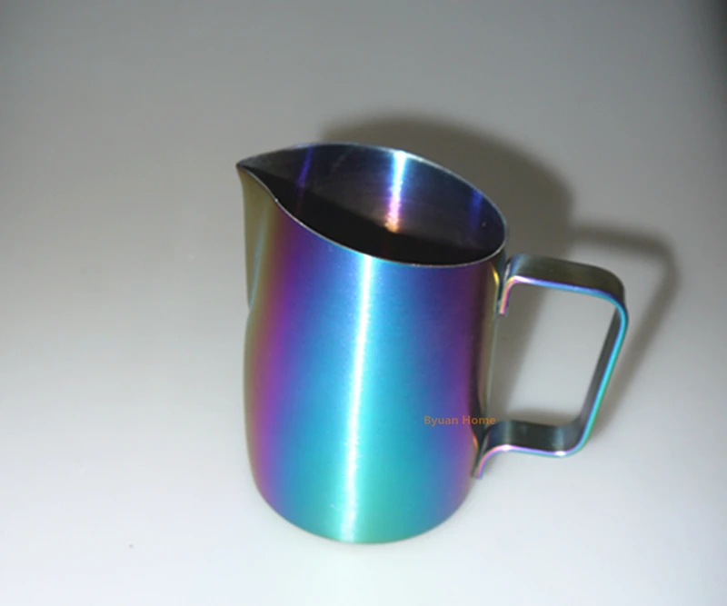 1 pc400ml специальный синий/красочный нержавеющая сталь Кофе Инструменты эспрессо молочный кувшин кофейник острые инструменты для напитков
