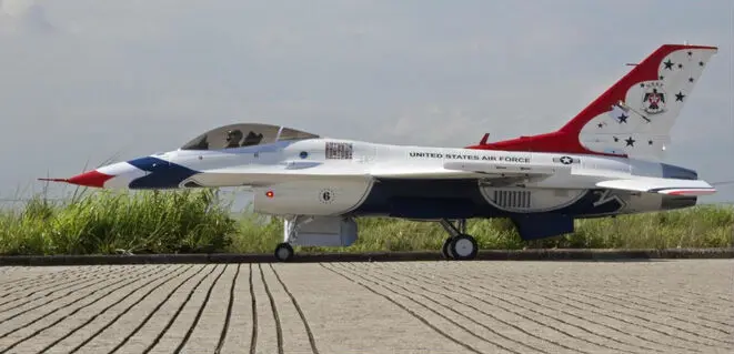 Freewing 90 мм RC струйный F-16 комплект Thunderbird