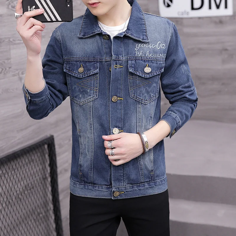 2018 новый шаблон японский мужской пятиконечная звезда молодежи ковбойские куртки