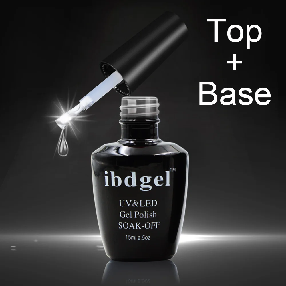 3 шт. ibdgel Soak off Гель-лак для ногтей коралловый оранжевый цвет серия УФ светодиодный Гель-лак для ногтей - Цвет: Base Top coat nowipe