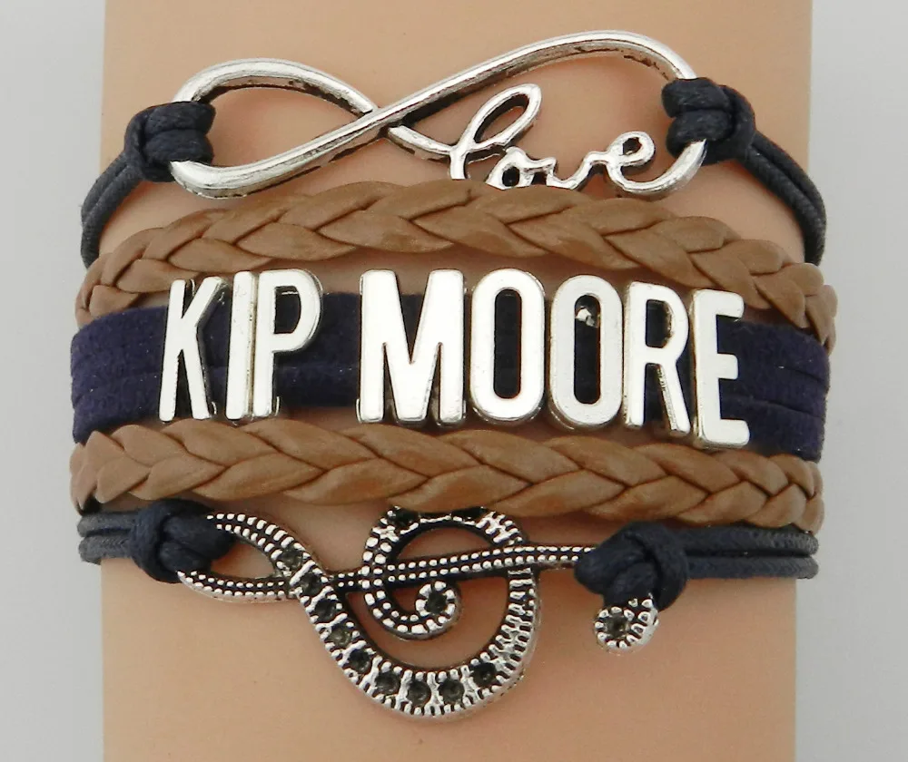 Прямая поставка Браслет Шарм Infinity Love Kip Moore Music популярный подарок для любителей