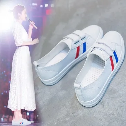 2019 summer new shallow mouth net red white women's shoes tide wild one pedal breathable lazy shoes. | Обувь