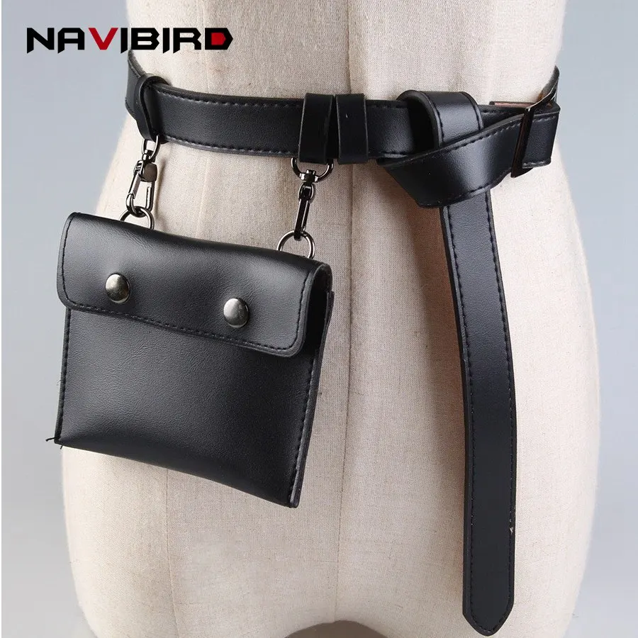 Новинка 2018 черная мини сумка из искусственной кожи ремни для женщин модный