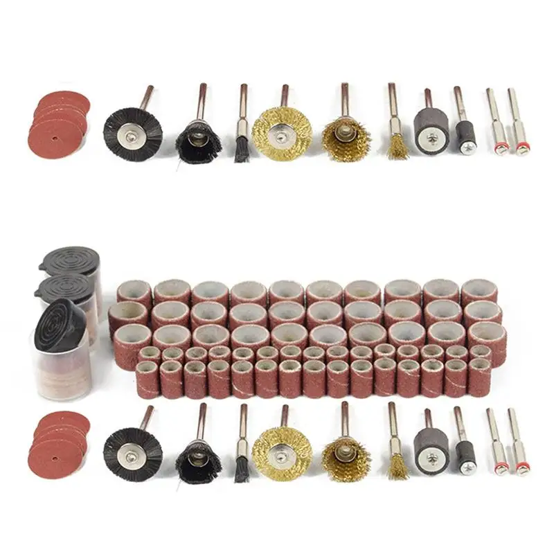 160 Pcs Wire Wheel Brush Set for Dremel Rotary Tools Abrasive Brush Polishing Brush for Cleaning Polishing deburring Grinding