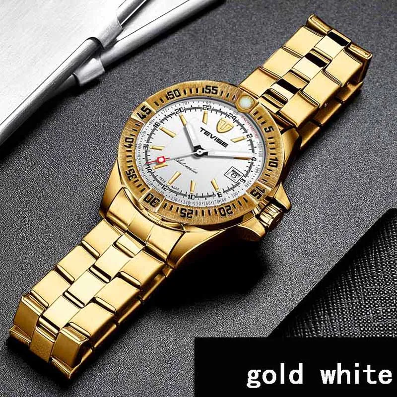 Мужские автоматические механические часы Tevise мужские деловые наручные с