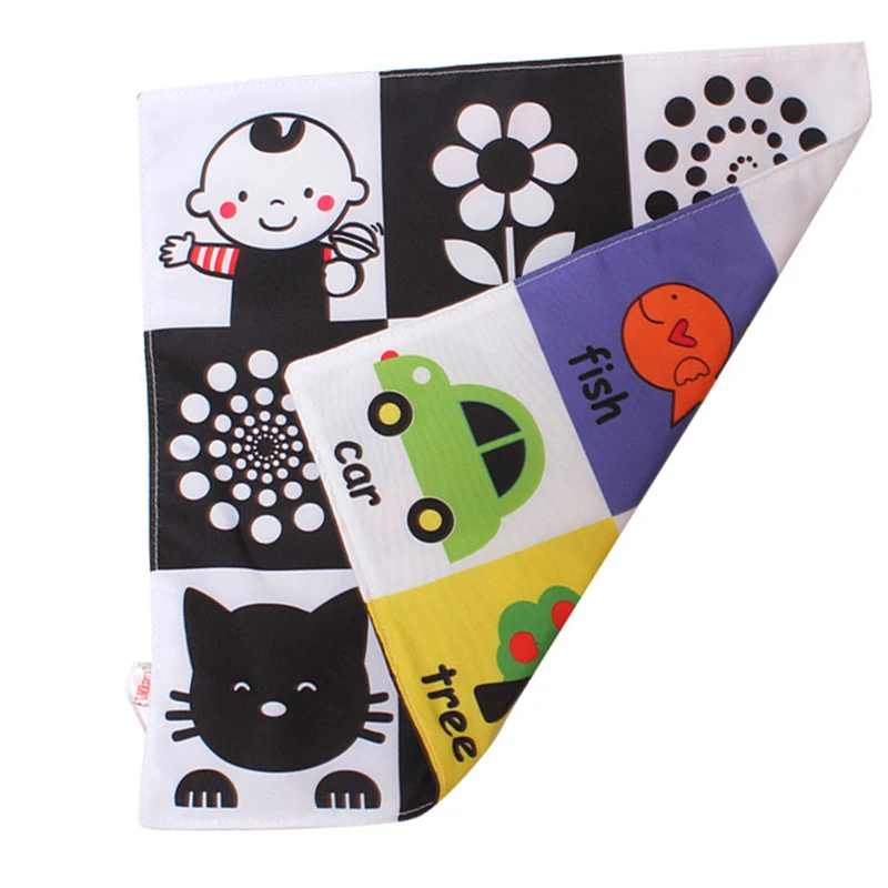 

Baby Educational Toys For Newborns Soft Cloth Book 0-12Months Kids Learning Stroller Rattles Developing Stuffed Baby Toys