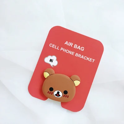 Easybear Универсальная розетка, подставка для телефона, кронштейн, расширяющаяся подставка, растягивающаяся ручка, держатель для телефона, милая мультяшная подставка для iphone 6s 7 8 X XS - Цвет: Easybear