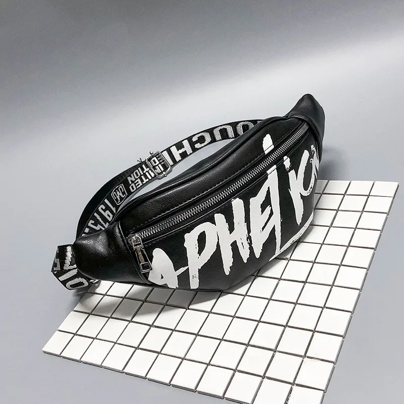 HUBOONE 3D печатных сумка пояс Для женщин поясная банан сумочка на ремне пакет