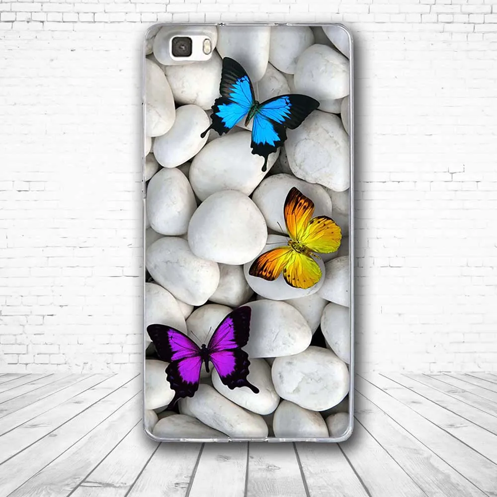 Чехол для Huawei P8 lite 5 0 дюйма задняя Мягкая силиконовая крышка ALE L21 чехлы телефонов