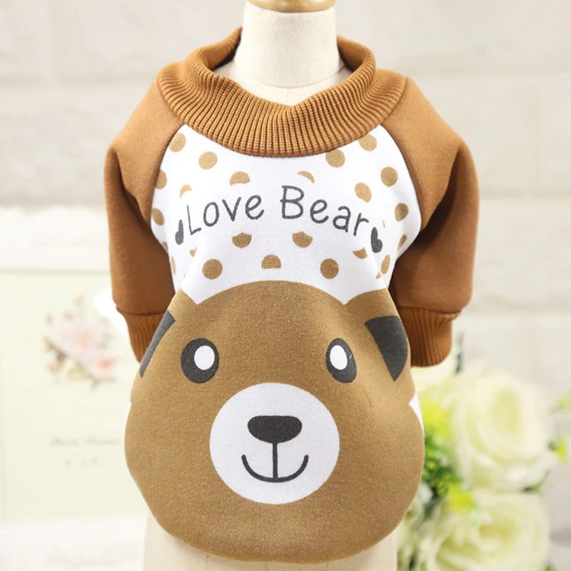 2018 модная одежда для собак куртка щенка кота мультяшный зимний мягкий свитер