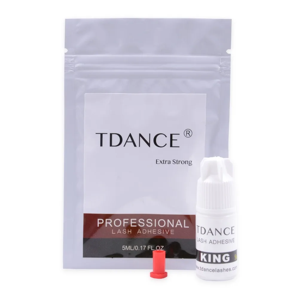 TDANCE 5 мл KING чувствительный клей 3-4 секунды сухой без запаха без моделирования клей для наращивания ресниц Клей последние 7-8 недель