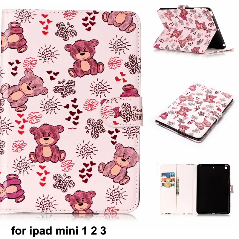 Защитный чехол для ipad mini 2 3 Mini3 Mini2 мягкий из ТПУ с принтом бабочки цветов совы
