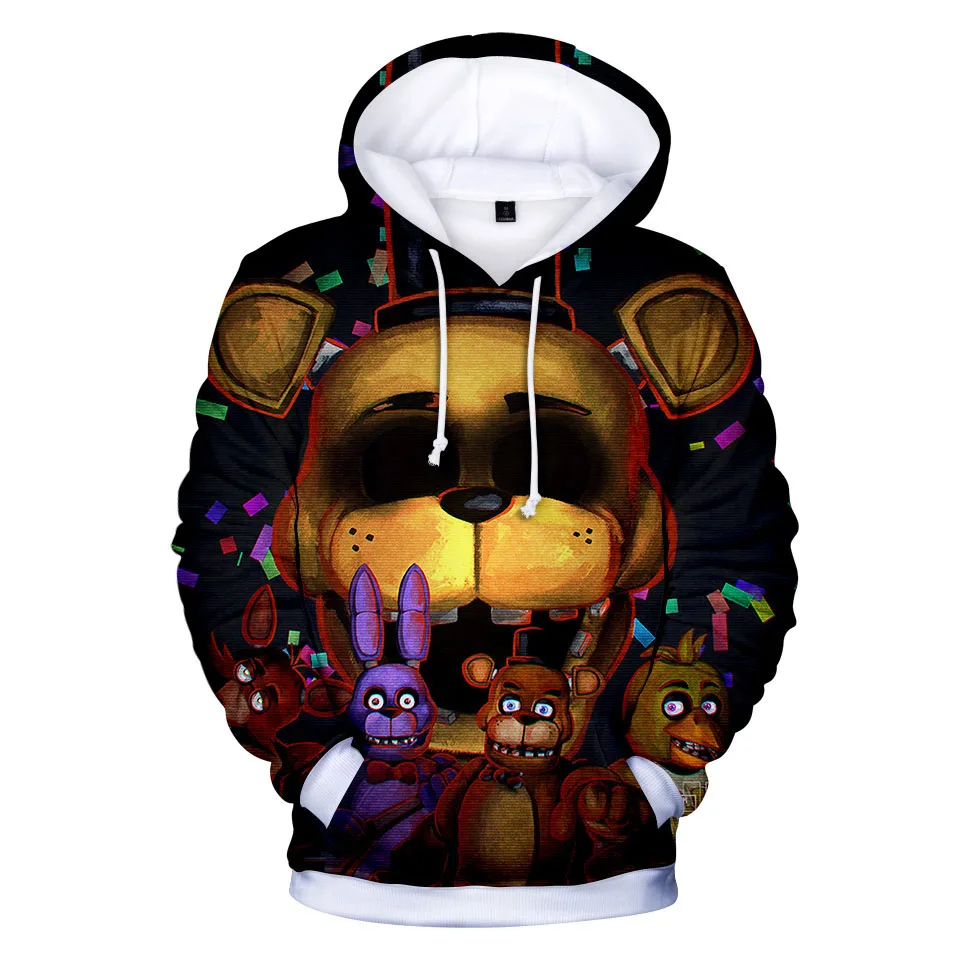 Five Nights at Freddy/Детские толстовки с 3D принтом толстовка модные повседневные для